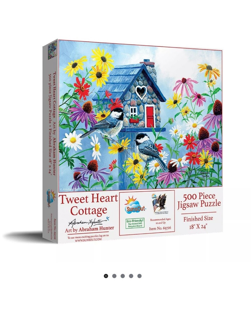 Sunsout Tweet Heart Cottage 500-Piece Jigsaw Puzzle